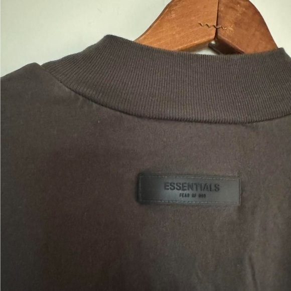 Essentials Charcoal Men's mock neck long sleeve - Picture 5 of 8